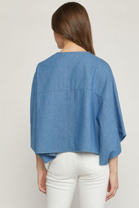 Celeste Denim Blouse