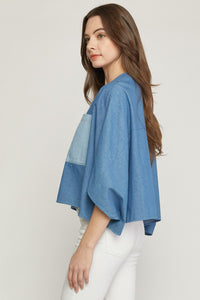 Celeste Denim Blouse